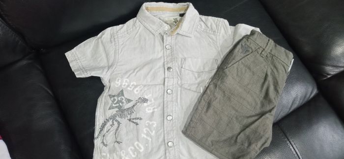 Boys Outfit / Shirt and check Trousers