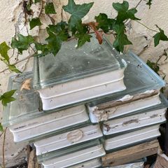 tiles various new. Glass blocks clear and coloured, red roof tiles approximately 80