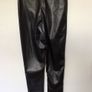 BNWTS Boohoo Ladies Black leather Look leggings size 10  includes postage Image 4