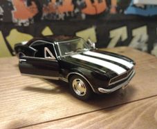 1967 Chevrolet Camaro Z-28 Black Kinsmart Toy Car Model 1/37 Scale Diecast Metal Car kids children gift present Collectable play