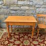 19th Century Victorian Elm & Oak Kitchen Table. Image 2
