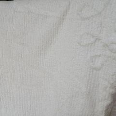 Ice white candlewick cotton bedspread, as new