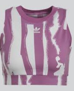 Adidas cropped tank top, new