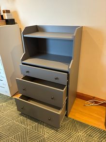 IKEA HAUGA grey drawers