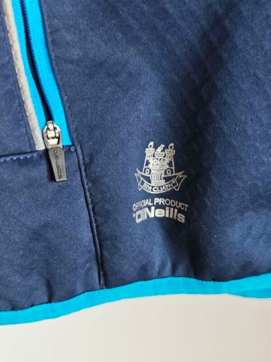 Dublin GAA O'Neills Hooded Track Top M - Navy Sky Blue - AIG Ath Cliath - Official