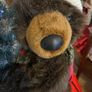 Christmas Bear and baby Bear decoration Vintage on a wooden base classic Image 3