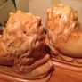 Antique Staffordshire Lions  - Pair Image 5
