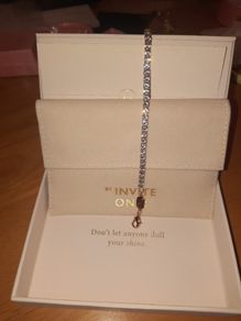 22C Gold Plated Rose Gold CZ Bracelet