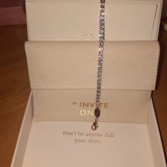 22C Gold Plated Rose Gold CZ Bracelet