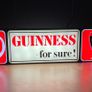 Guinness for sure double sided bar sign Image 2