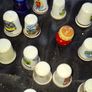 35 Old Collectible Thimbles some Enamel with Cloisonne decoration Postage or Collection Image 3