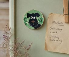 Hand painted wooden magnet!