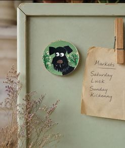 Hand painted wooden magnet!
