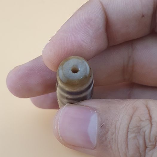 Vintage 9 Eyes Himalayan Tibetan Agate Dzi Bead Amulet