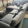 Grey corner sofa set L shaped Image 5