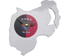 Handmade Glass County Clock - Down