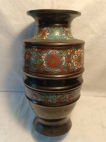 Large Early Twentieth Century Japanese Champleve Bronze Case
