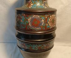 Large Early Twentieth Century Japanese Champleve Bronze Case