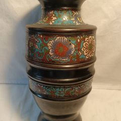 Large Early Twentieth Century Japanese Champleve Bronze Case