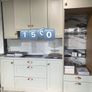 Ex display kitchen with 30mm quartz backsplash and counter Image 3