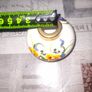 5 Beautiful Old Ceramic Oil Lamps, Painted with Orange, Yellow, and Blue Pansies Postage Available Image 7