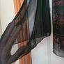 Women's Black & Red Glitter Top - Size Small Image 2