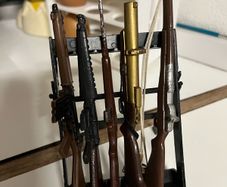 Vintage action man rifle rack
