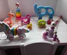 pull along educational wooden toys