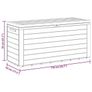 Garden Storage Box Anthracite 116x44x55 cm Image 4