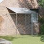Dog Cage with Roof Silver 200 x 200 x 258 cm Steel and PE Image 2