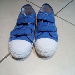 Boys Canvas Trainers, Size 2 UK