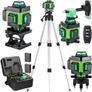 Laser lever with Tripod, Weytoll 4 x 360 degree 16 Line Self-Leveling Green Laser Line 25m with 2  2400mAh Batteries, Wall Mount Bracket, Remote Control Image 3