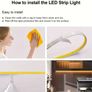 LQHZMYY 12V Hardwired COB LED High-Brightness Flexible LED Strip, Self-Adhesive And Cuttable, Suitable for Indoor, Mirror, Bedroom, Kitchen, Office Desk, Backlighting Lighting Lighting, Flexible Lighting LED Strip Image 4