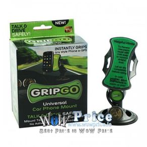 25123 GripGo Universal Car Phone Mount to Your Dash or Windshield