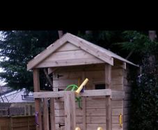 Garden treehouse playhouse