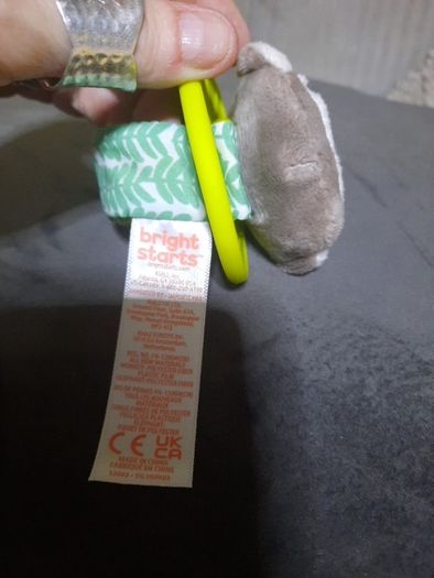 baby monkey wrist rattle /teether