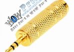 4712 3.5mm 1/8Inch Male to 6.3mm 1/4Inch Female Stereo Audio Jack