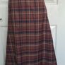 NWT  Wool Blend Checked A-Line Skirt from M&S Autograph size 16 Image 5