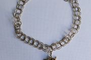 Vintage 9K Solid Gold 375 Chain Link Charm Bracelet 5,52g