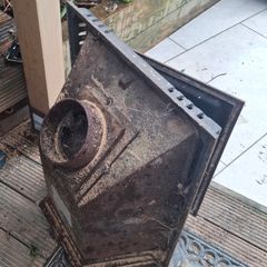 Inset stove fire