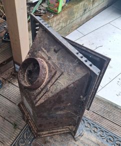 Inset stove fire
