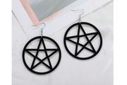Goth Style Hoops + matching necklaces available