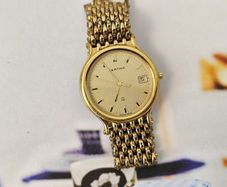 Vintage Swiss Made Certina Q Gold Plated Lady's Quartz Swiss Watch 1990s