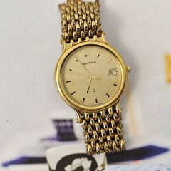 Vintage Swiss Made Certina Q Gold Plated Lady's Quartz Swiss Watch 1990s
