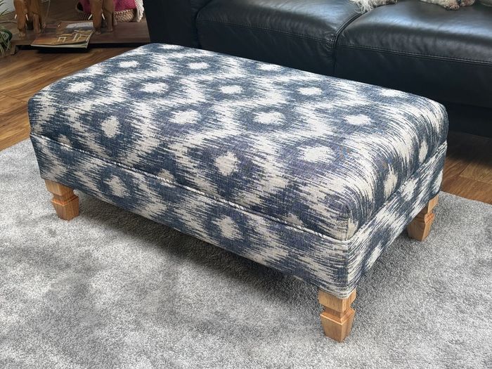Cool Blue Hybrid Coffee Table/Foot Stool