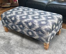 Cool Blue Hybrid Coffee Table/Foot Stool