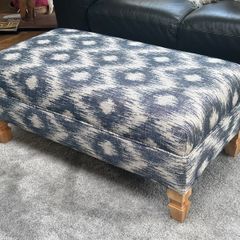 Cool Blue Hybrid Coffee Table/Foot Stool