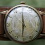 Vintage 1923 Dowel Deluxe 9ct Solid Gold Gents Wrist Watch - 17 jewels Antimagnetic Swiss Made(engraved Esso 1923) in working order Image 3