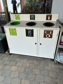 recycling bins