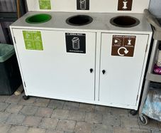 recycling bins